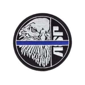 PATCH ASP BLUE LINE BLANC-NOIR