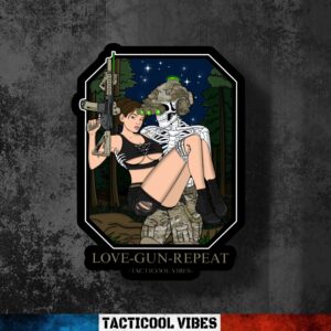 STICKER LOVE GUN REPEAT