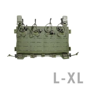 TT CARRIER MAG PANEL LC M4 - PANNEAU FRONTALE MOLLE- LASERCUT AVEC 3 PORTE-CHARGEURS