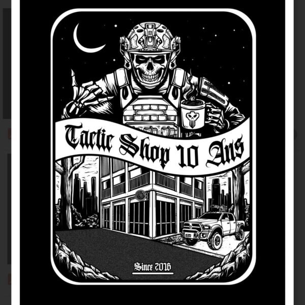 T-SHIRT TACTIC SHOP 10 ANS EDITION LIMITEE